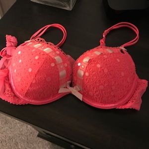 Gorgeous VS Hot Pink Push Up Bra
